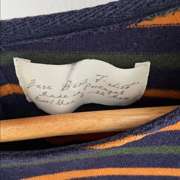 Zara striped sweater, front pockets back buttons - Picture 4 of 4